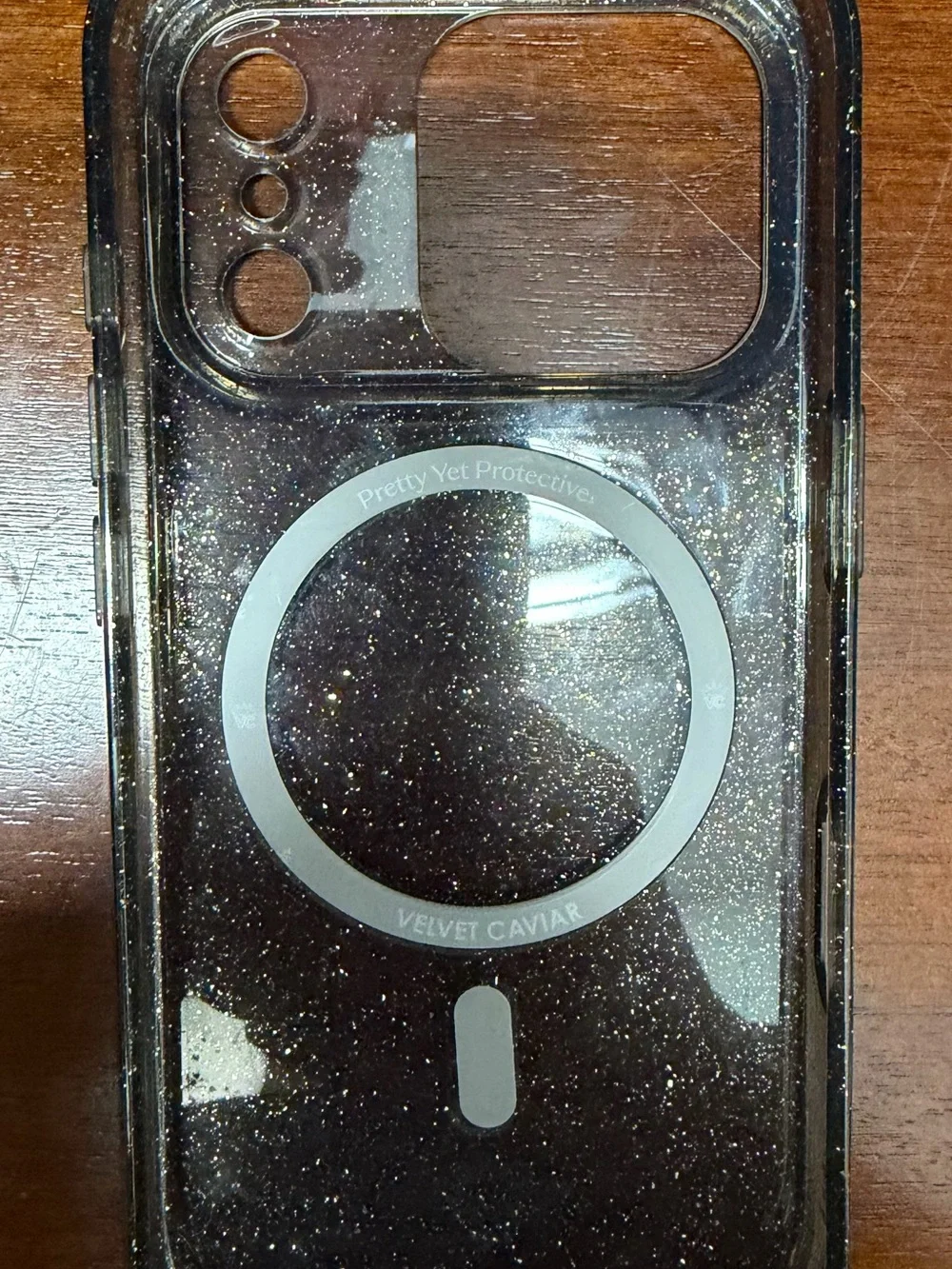 Velvet caviar Glitter grey stardust Protective iPhone 17 pro case